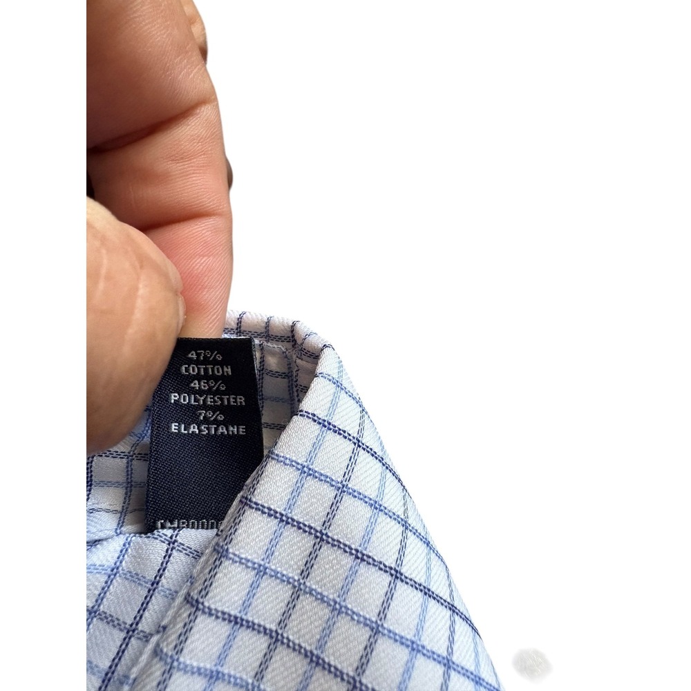 Tommy Hilfiger Men's Dress Shirt M 15.5 34/35 THFlex Collar Athletic Fit Stretch - Picture 8 of 8